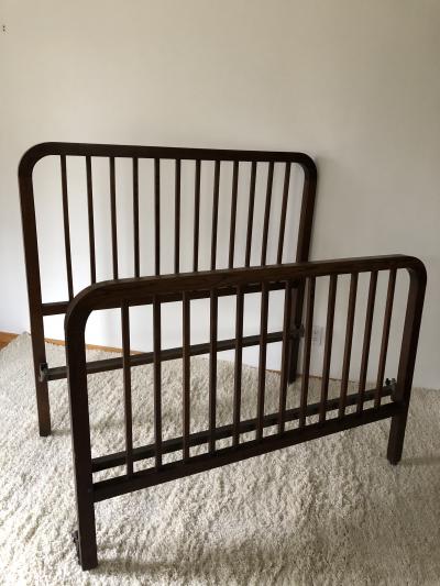  L JG Stickley Stickley Rare Arts and crafts Oak Full size bed