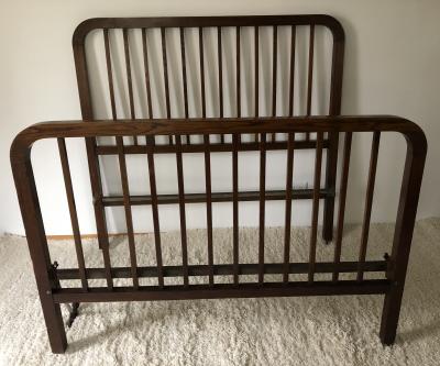  L JG Stickley Stickley Rare Arts and crafts Oak Full size bed
