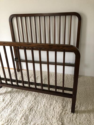  L JG Stickley Stickley Rare Arts and crafts Oak Full size bed