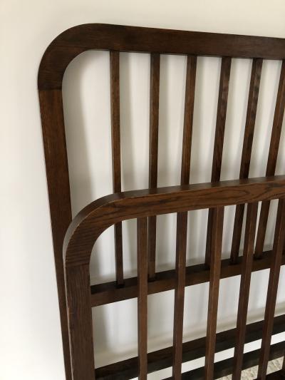  L JG Stickley Stickley Rare Arts and crafts Oak Full size bed