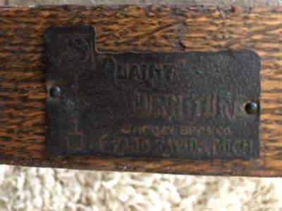  L JG Stickley Stickley Rare Arts and crafts Oak Full size bed