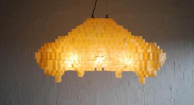  LAS NIMAS ARCHAE 410 GOLD pendant enlightened sculpture