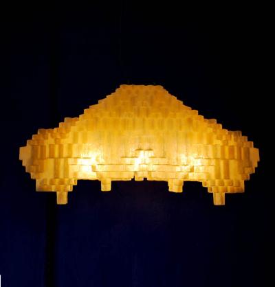  LAS NIMAS ARCHAE 410 GOLD pendant enlightened sculpture