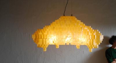  LAS NIMAS ARCHAE 410 GOLD pendant enlightened sculpture