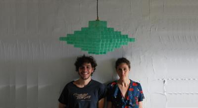  LAS NIMAS ARCHAE 411 VERDE pendant enlightened sculpture