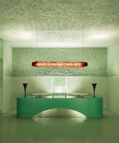  LAS NIMAS IB RICA ROSA elongated pendant light elightended sculpture