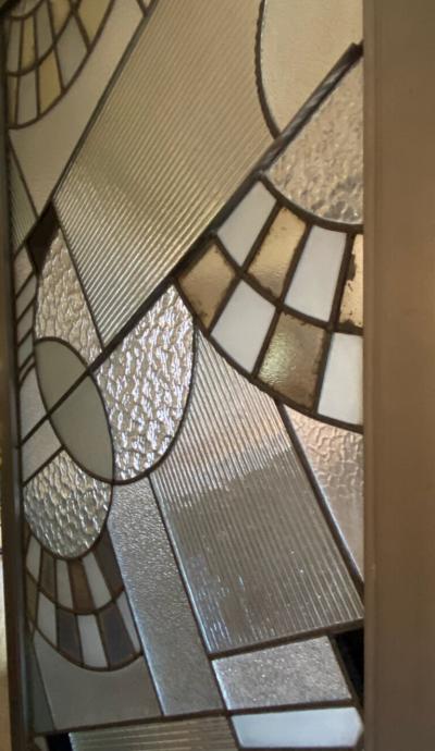  LOUIS BARILLET Attributed to Louis Barillet three panel screen