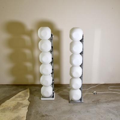  LUCI Set of two Italian floor lamps space age by Luci mod 440