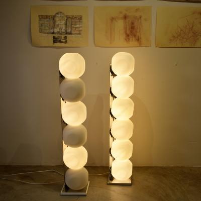  LUCI Set of two Italian floor lamps space age by Luci mod 440