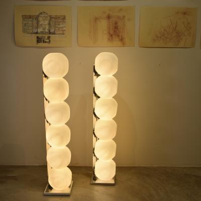  LUCI Set of two Italian floor lamps space age by Luci mod 440
