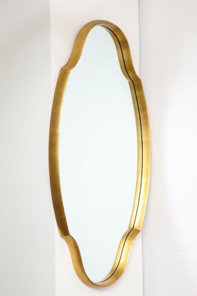  La Barge 1960s Mid Century Modern Gold Leaf Mirror In the Style Of La Barge