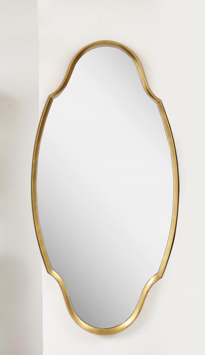  La Barge 1960s Mid Century Modern Gold Leaf Mirror In the Style Of La Barge