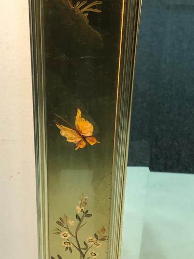  La Barge La Barge Hand Painted Gold Leaf Eglomise Mirror
