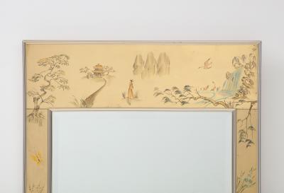  La Barge LaBArge Gold Leaf Chinoiserie Eglomise Mirror