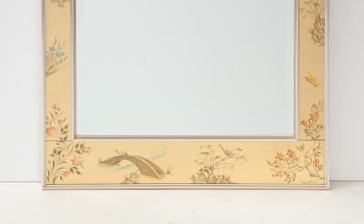  La Barge LaBArge Gold Leaf Chinoiserie Eglomise Mirror