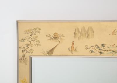  La Barge LaBArge Gold Leaf Chinoiserie Eglomise Mirror