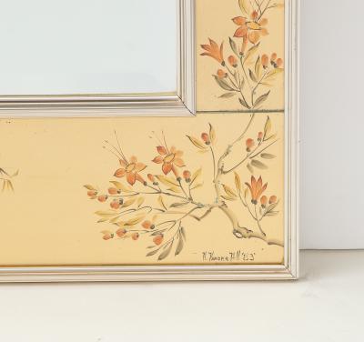  La Barge LaBArge Gold Leaf Chinoiserie Eglomise Mirror