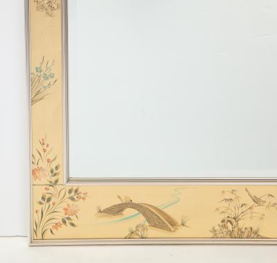  La Barge LaBArge Gold Leaf Chinoiserie Eglomise Mirror