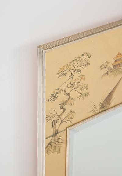  La Barge LaBArge Gold Leaf Chinoiserie Eglomise Mirror
