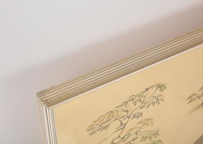  La Barge LaBArge Gold Leaf Chinoiserie Eglomise Mirror