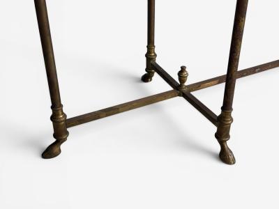  La Barge LaBarge German Modern Console Table Brass Glass Germany 1970s