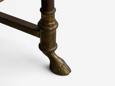  La Barge LaBarge German Modern Console Table Brass Glass Germany 1970s
