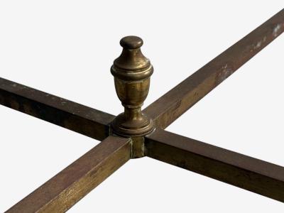  La Barge LaBarge German Modern Console Table Brass Glass Germany 1970s