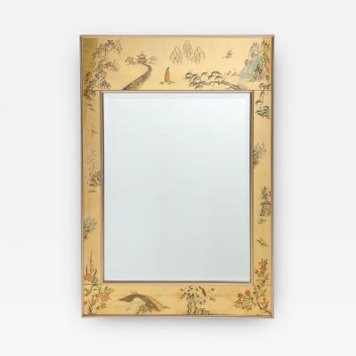  La Barge LaBarge Gold Leaf Chinoiserie Mirror