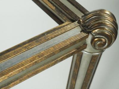  La Barge Labarge Bronze and Steel Center Sofa Coffee Table