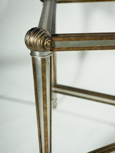  La Barge Labarge Bronze and Steel Center Sofa Coffee Table