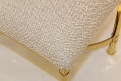  La Barge Mid Century Modern Italian Brass Ottomans