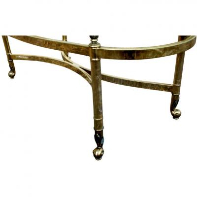  La Barge Vintage Neoclassical Style Brass Side Table by Labarge