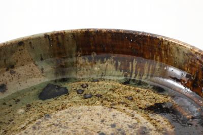  La Borne Potters Large La Borne Ceramic Low Bowl France C 1950 60 s