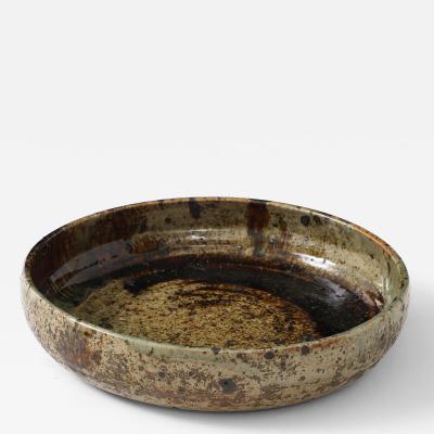 Large La Borne Ceramic Low Bowl, France, C. 1950-60’s