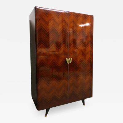  La Permanente Mobili Cant Italian Mid Century Teakwood Cabinet by La Permanente Mobili Cant 1950s