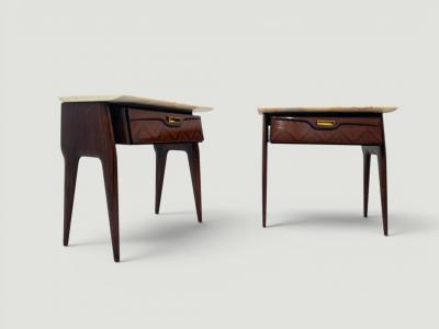  La Permanente Mobili Cant Mid Century Bedside Tables or Night Stands by La Permanente Mobili Cant 1950s