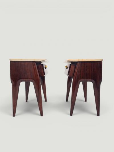  La Permanente Mobili Cant Mid Century Bedside Tables or Night Stands by La Permanente Mobili Cant 1950s