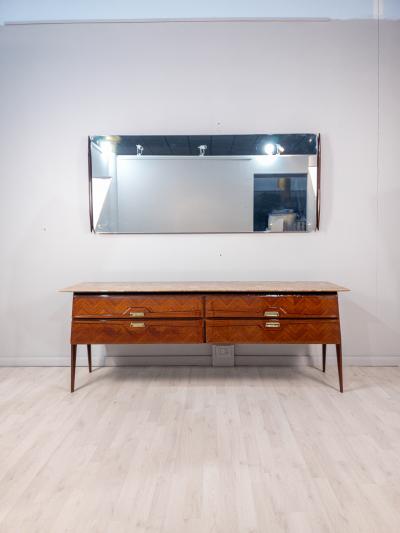  La Permanente Mobili Cant Mid Century Sideboard with Mirror by La Permanente Mobili Cant 1950s