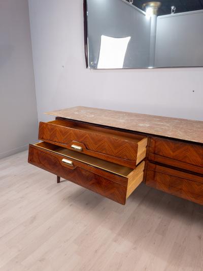  La Permanente Mobili Cant Mid Century Sideboard with Mirror by La Permanente Mobili Cant 1950s