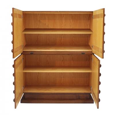 La Studio Brutalist Style Italian Dry Bar made of Oak Wood Drinks Cabinet
