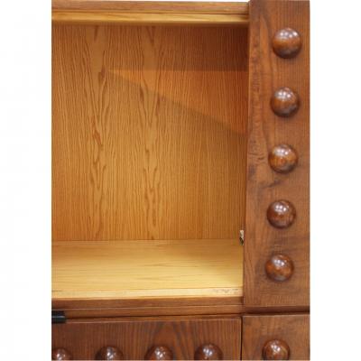 La Studio Brutalist Style Italian Dry Bar made of Oak Wood Drinks Cabinet