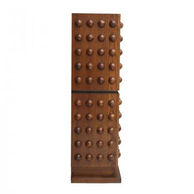 La Studio Brutalist Style Italian Dry Bar made of Oak Wood Drinks Cabinet