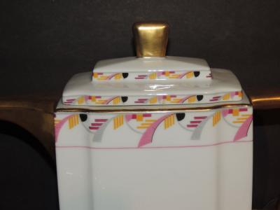  La Vielle Abbaye Art Deco Limoges Tea Coffee Dessert Set Service for 16