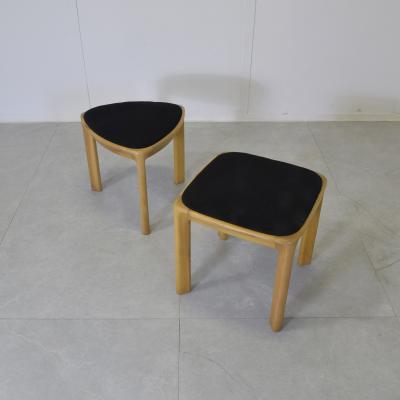  La sorgente del mobile Angelo Mangiarotti set of two stools 1970s