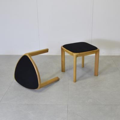  La sorgente del mobile Angelo Mangiarotti set of two stools 1970s