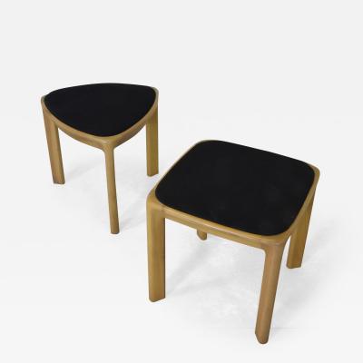  La sorgente del mobile Angelo Mangiarotti set of two stools 1970s