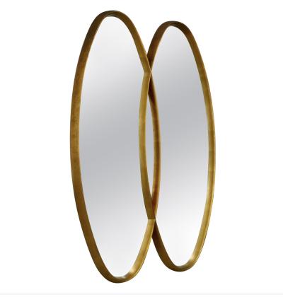  LaBarge DOUBLE OVERLOCKING OVAL MIRRORS