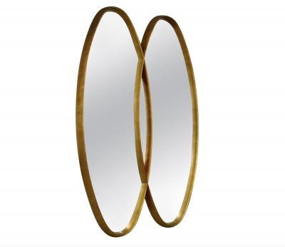  LaBarge DOUBLE OVERLOCKING OVAL MIRRORS