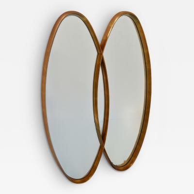  LaBarge DOUBLE OVERLOCKING OVAL MIRRORS