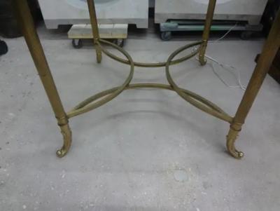  LaBarge Italian Hollywood Regency Brass Center Table Or Dining Table